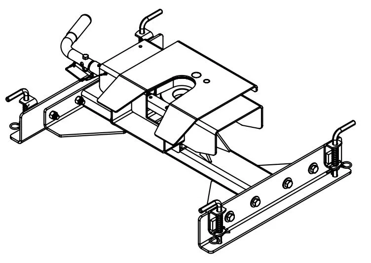 5993 – DEMCO Fifth Wheel Trailer Hitch Head Support, Saddle Bracket For Flat deck Hitch Head